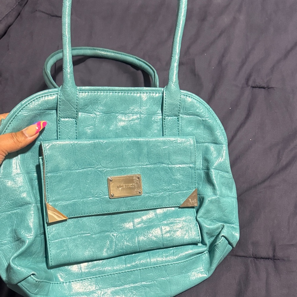 Nine West Teal Shoulder Bag